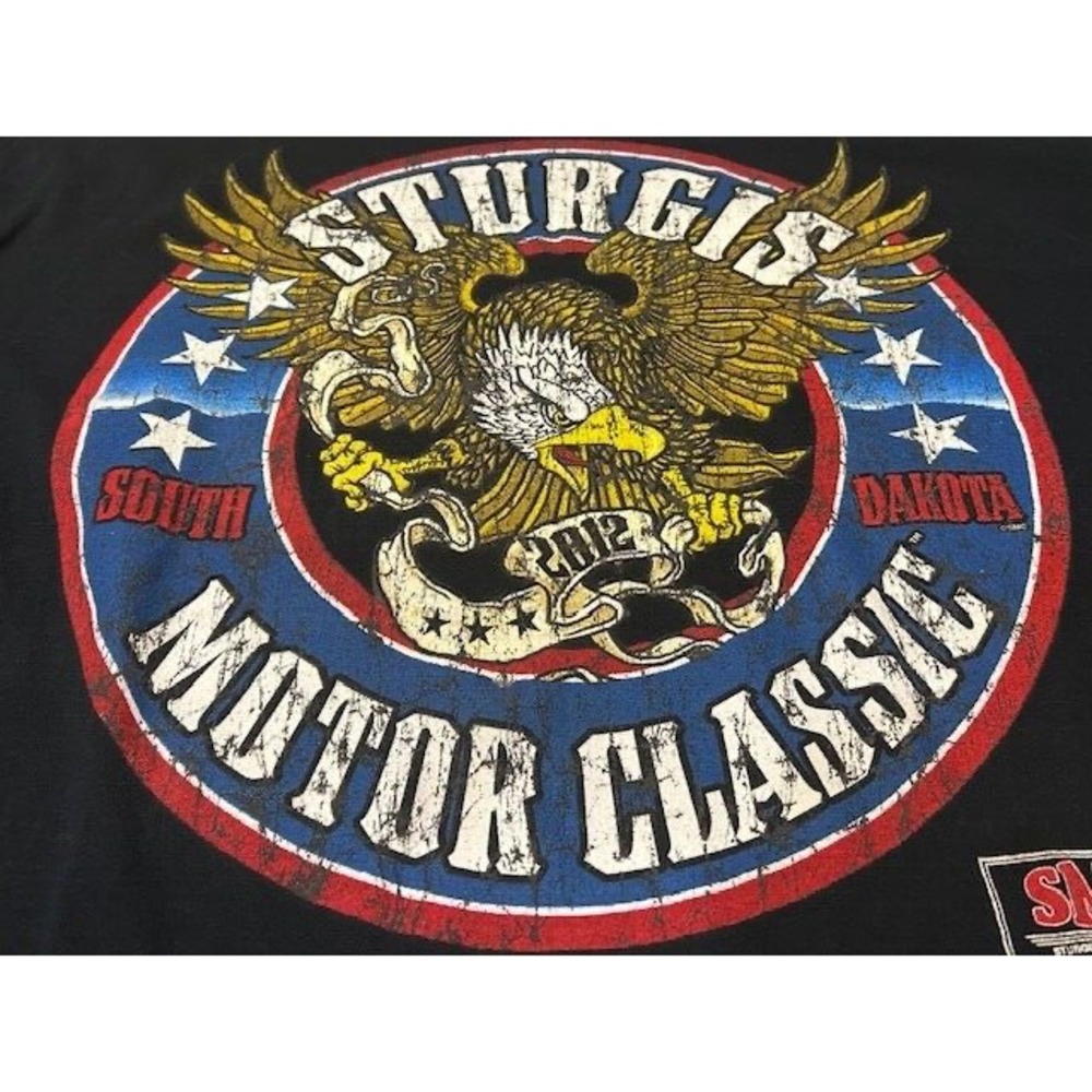 STURGIS Motor Classic 2012 South Dakota Long Sleeve Heavy Cotton Shirt - Size XL